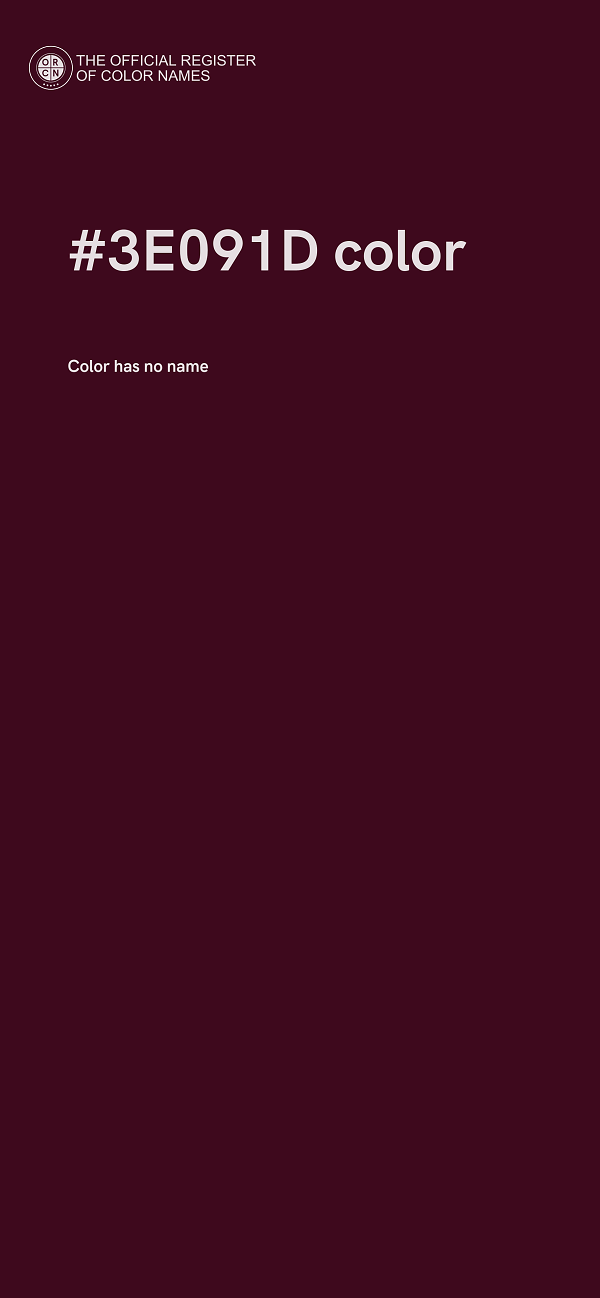 #3E091D color image
