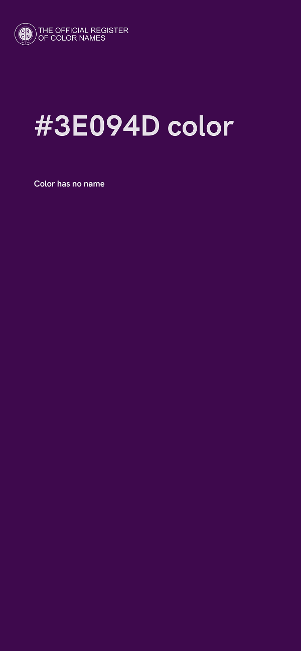 #3E094D color image