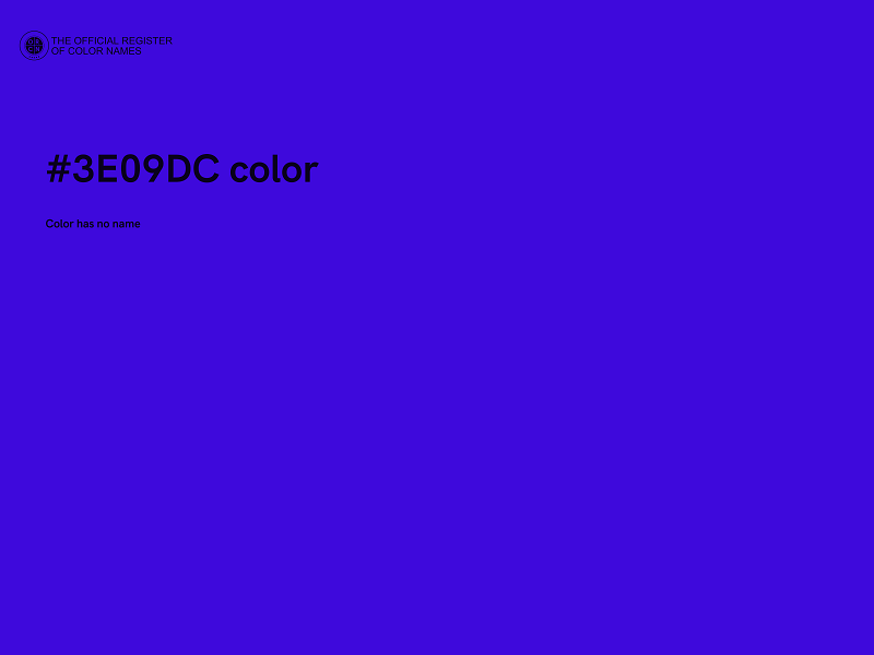 #3E09DC color image