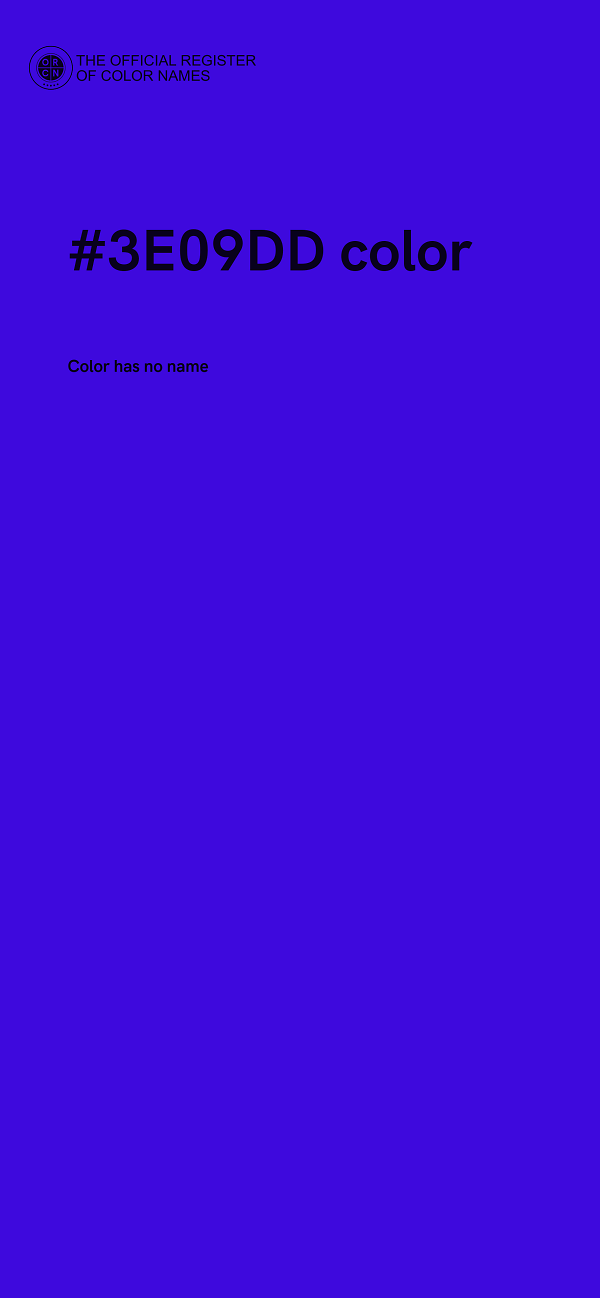 #3E09DD color image