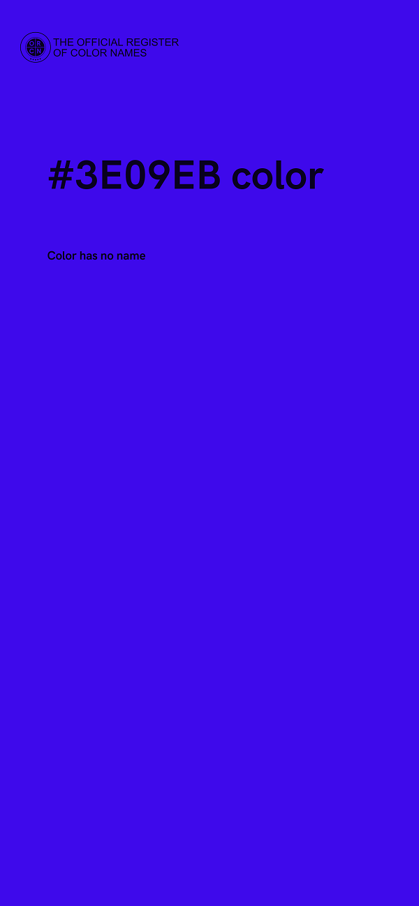#3E09EB color image