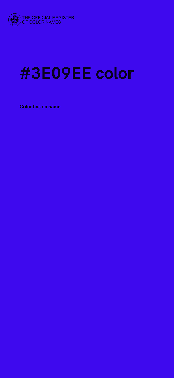 #3E09EE color image