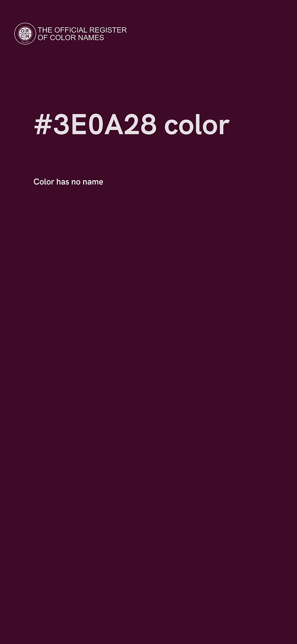 #3E0A28 color image