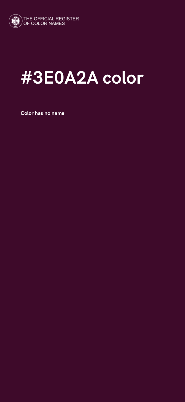 #3E0A2A color image
