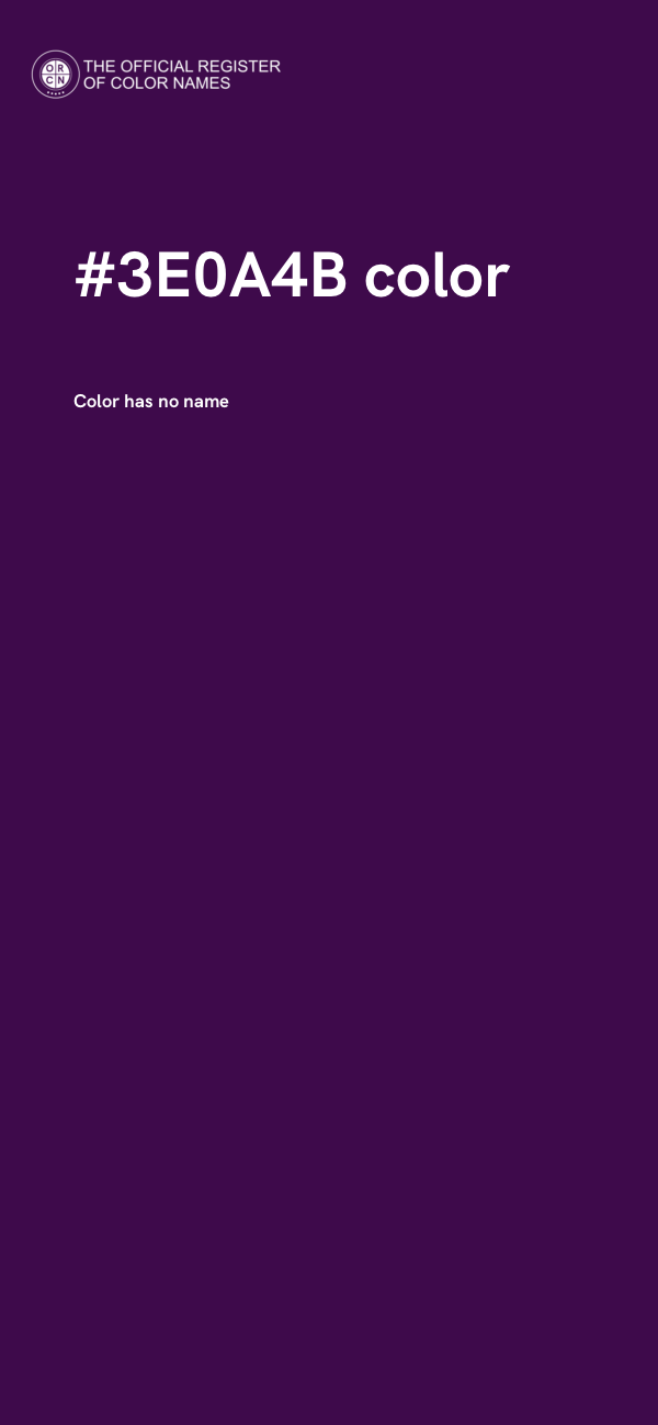 #3E0A4B color image