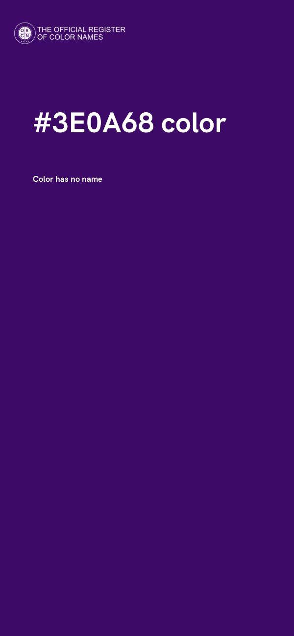 #3E0A68 color image