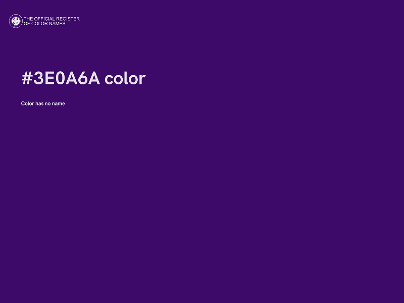 #3E0A6A color image