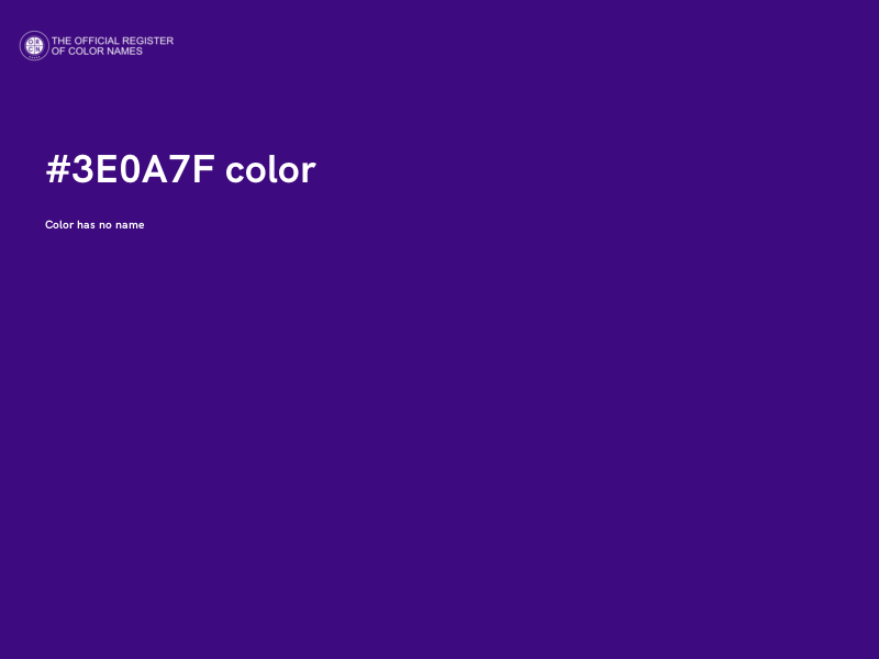 #3E0A7F color image