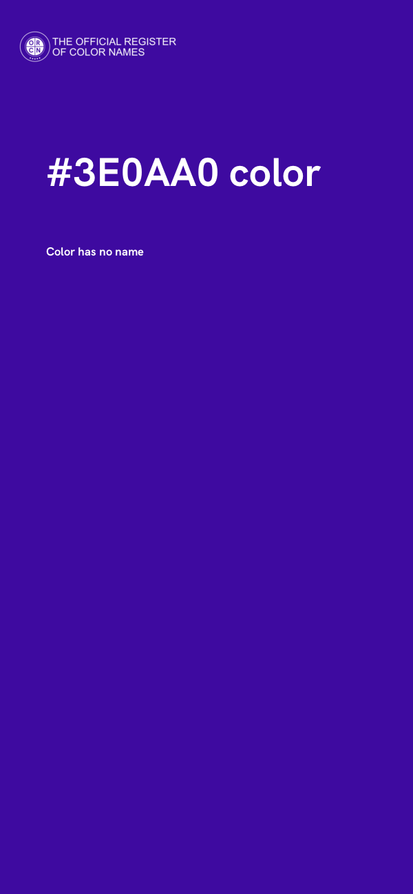 #3E0AA0 color image
