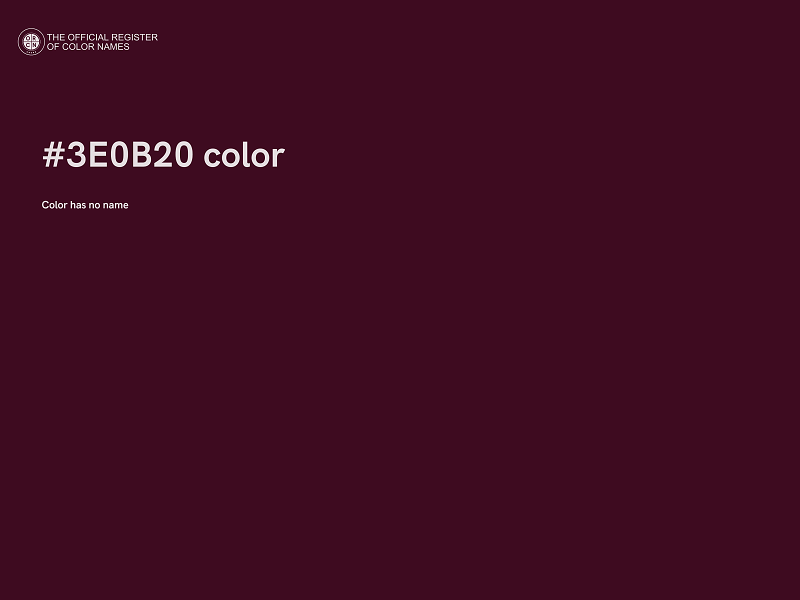 #3E0B20 color image