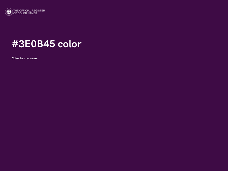 #3E0B45 color image