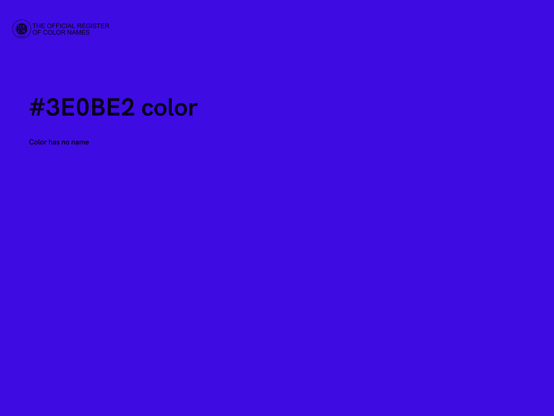 #3E0BE2 color image