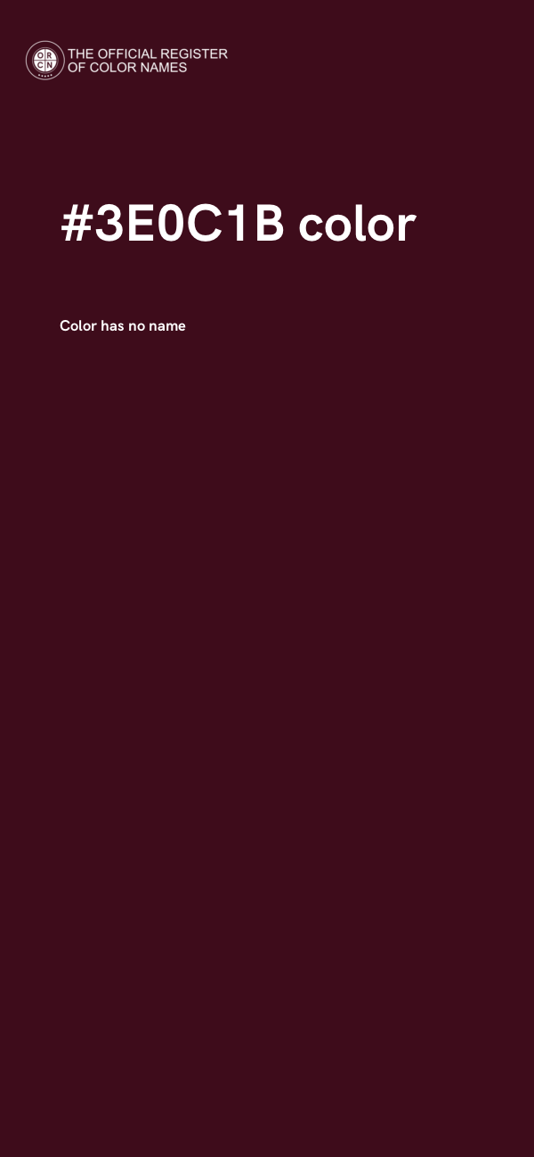#3E0C1B color image