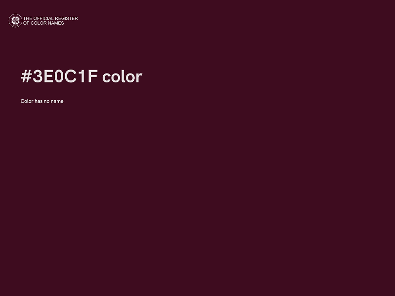 #3E0C1F color image