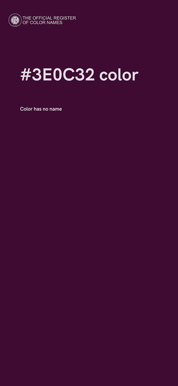 #3E0C32 color image