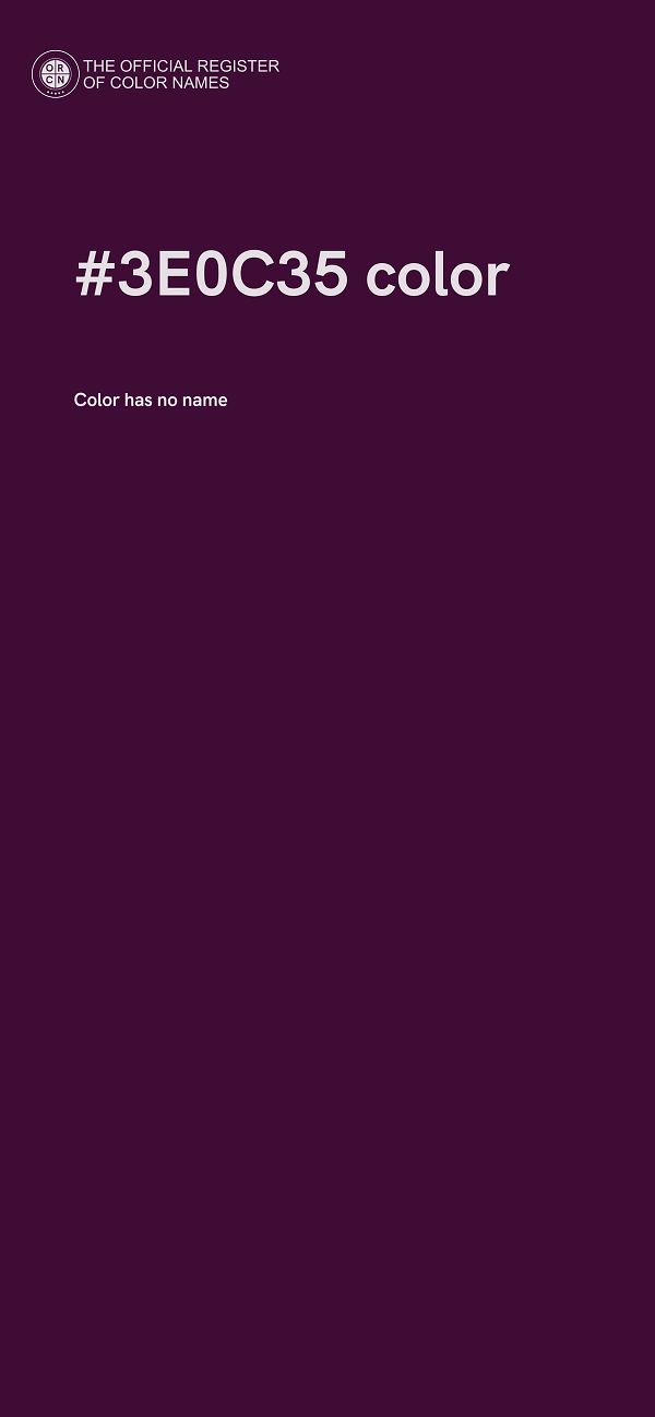 #3E0C35 color image