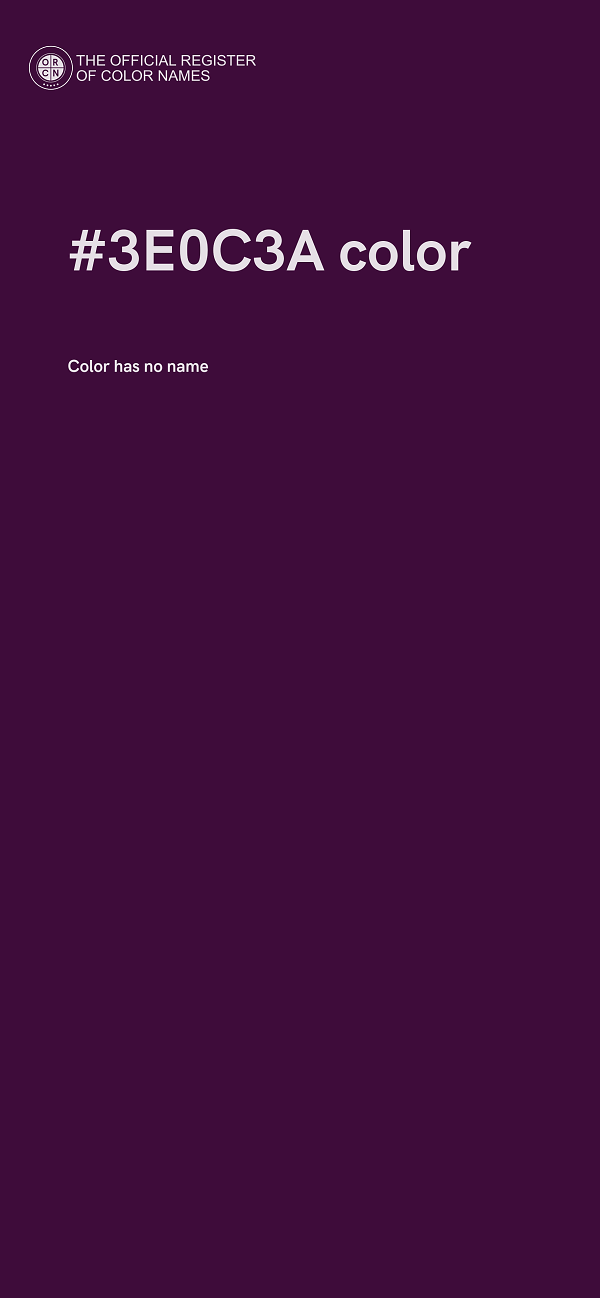 #3E0C3A color image