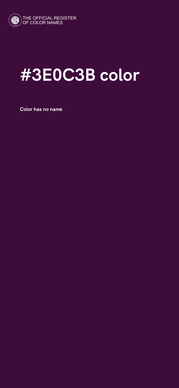 #3E0C3B color image