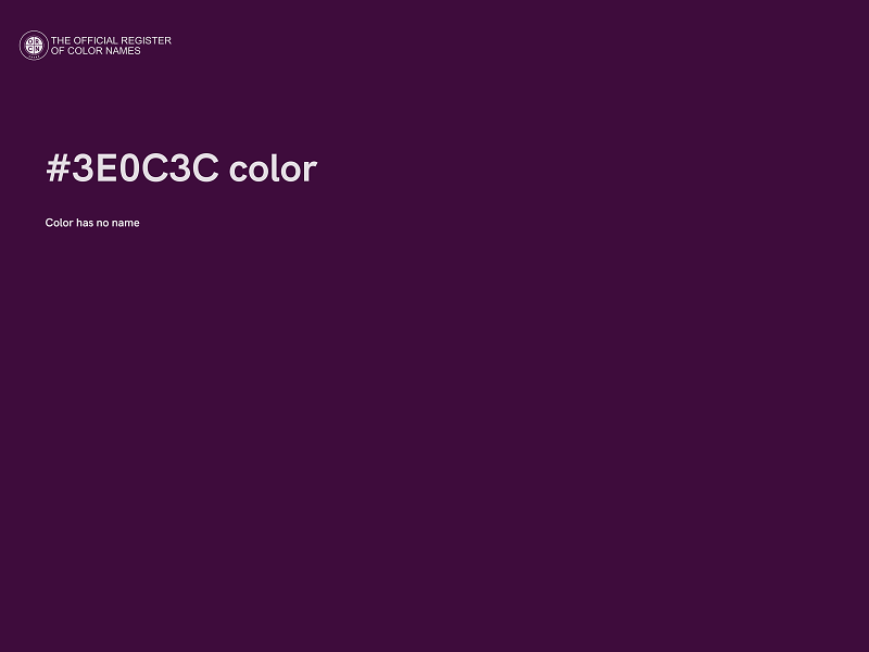 #3E0C3C color image