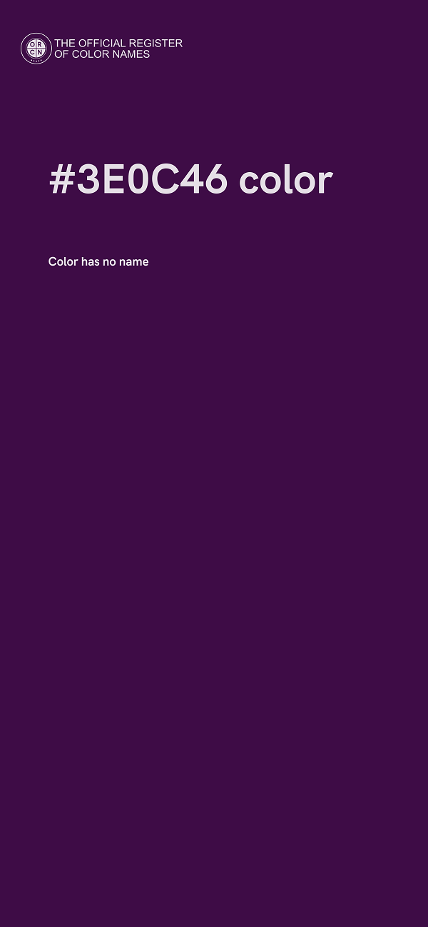 #3E0C46 color image