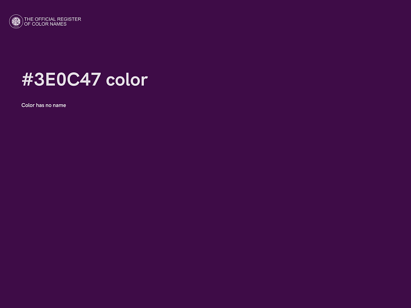 #3E0C47 color image