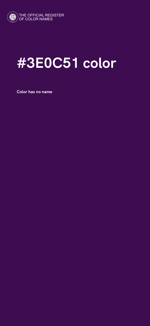 #3E0C51 color image