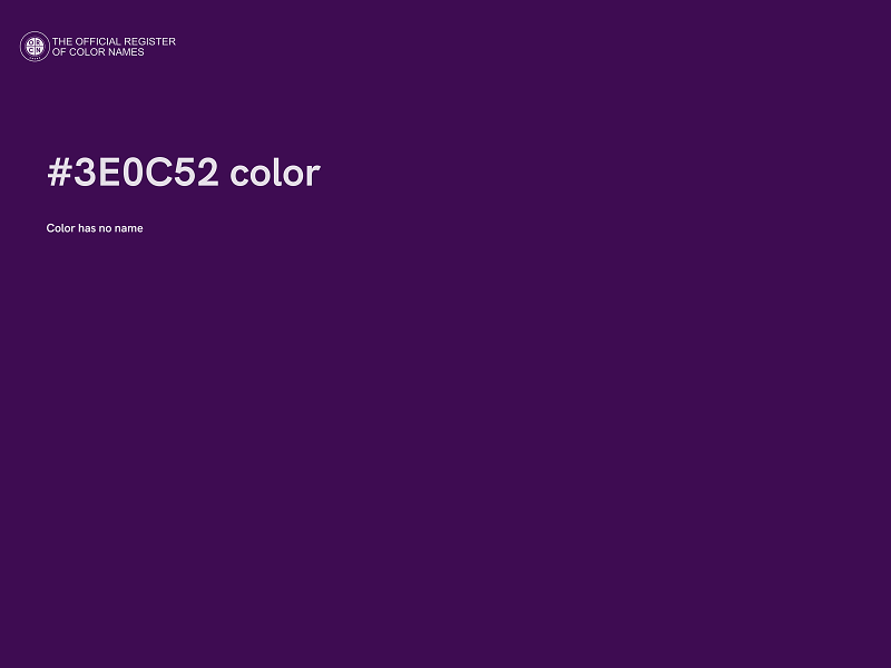 #3E0C52 color image