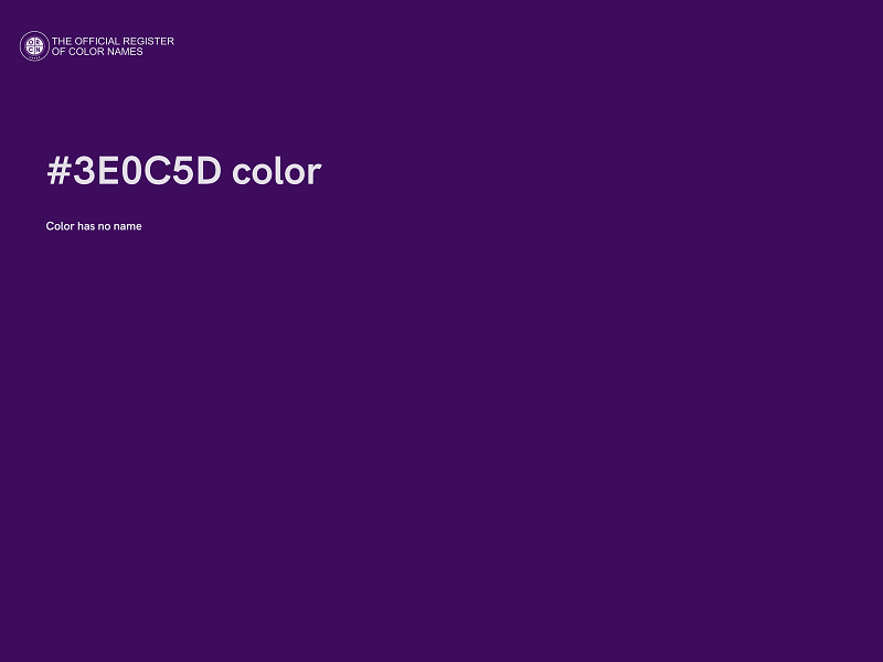 #3E0C5D color image