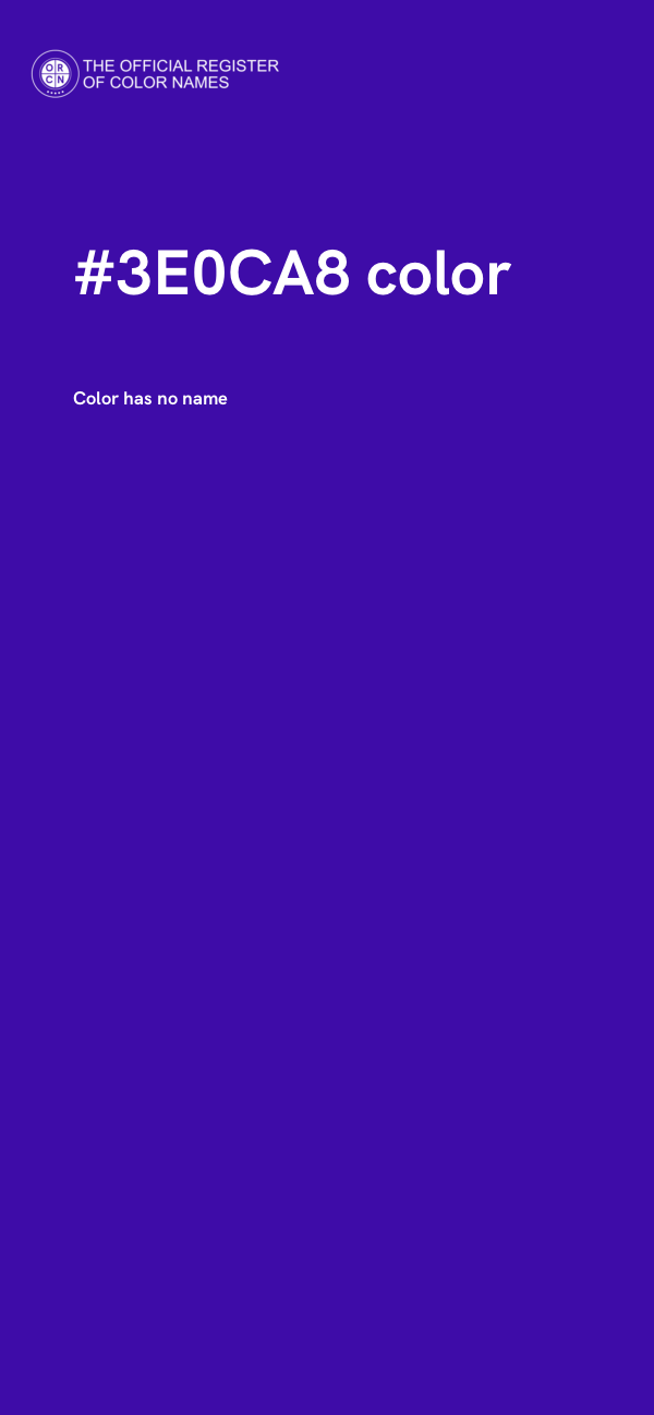 #3E0CA8 color image