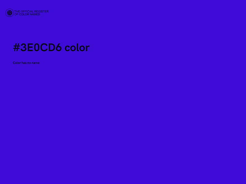 #3E0CD6 color image