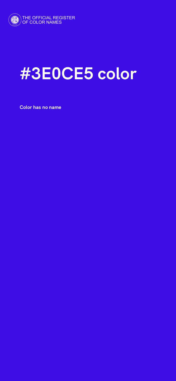 #3E0CE5 color image