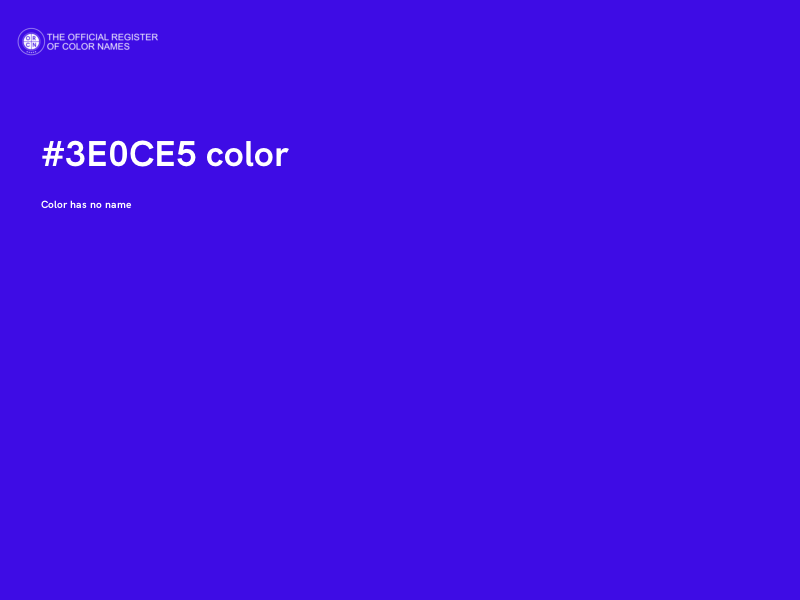 #3E0CE5 color image
