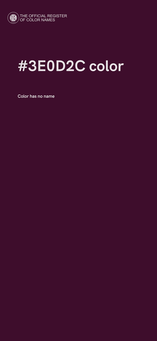 #3E0D2C color image