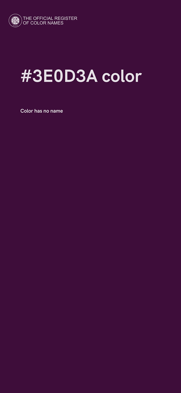 #3E0D3A color image