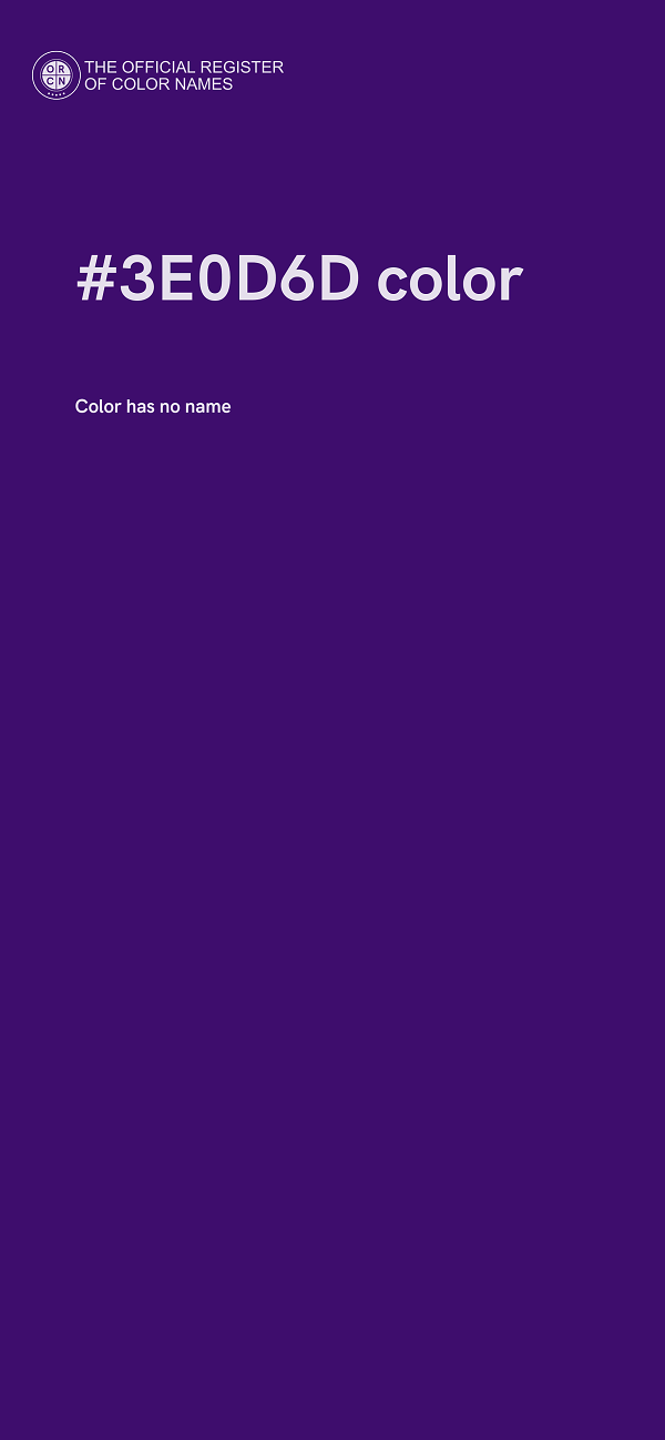 #3E0D6D color image
