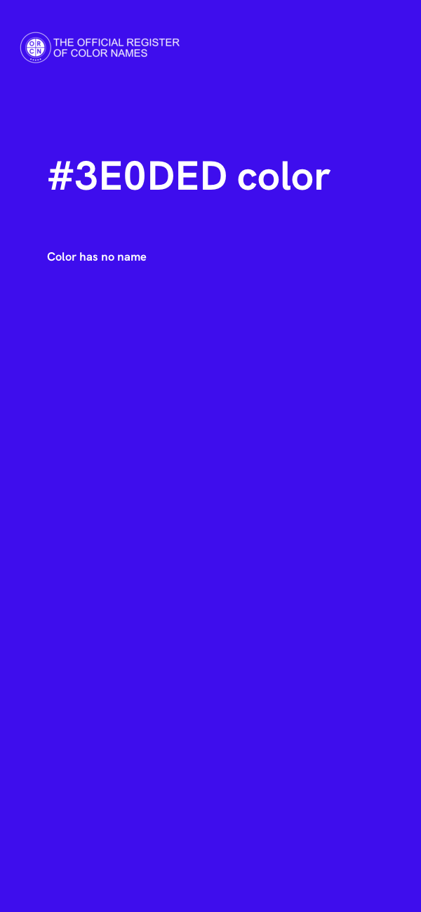 #3E0DED color image
