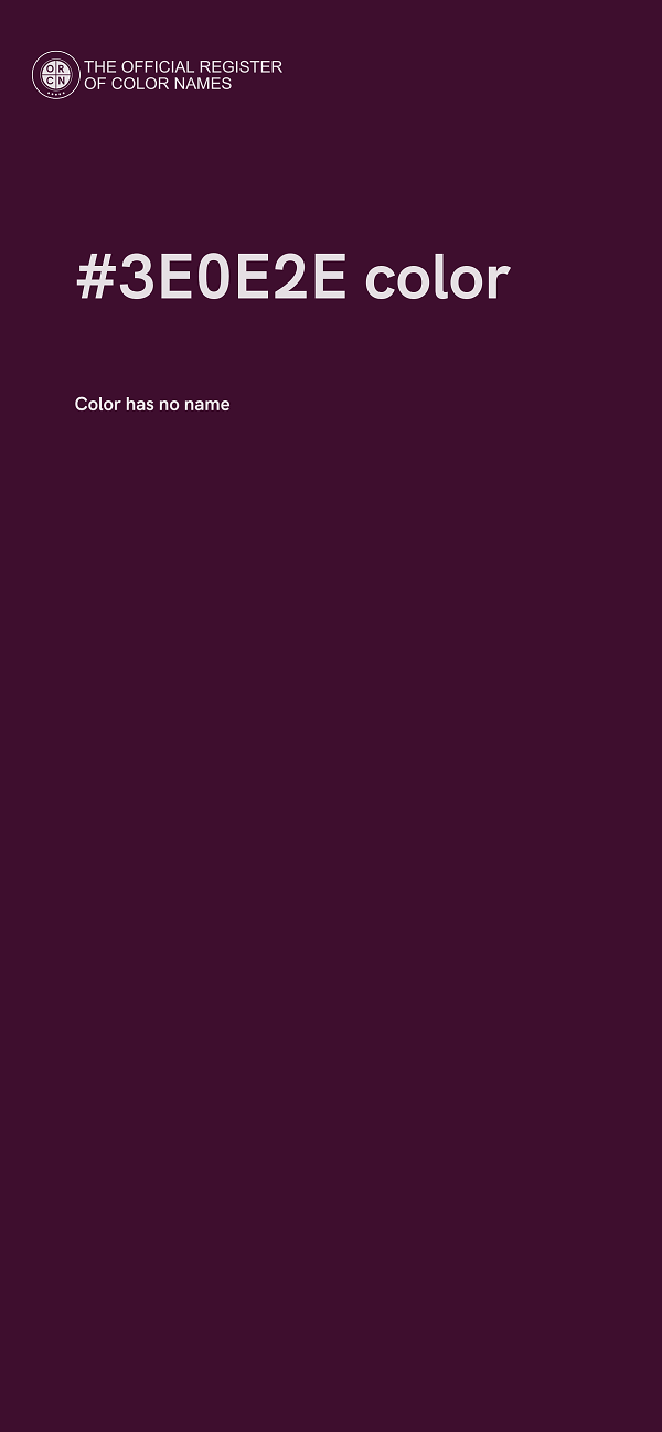 #3E0E2E color image