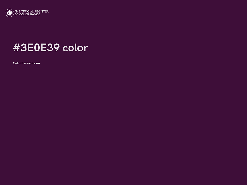 #3E0E39 color image