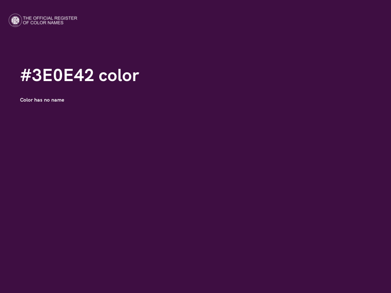 #3E0E42 color image