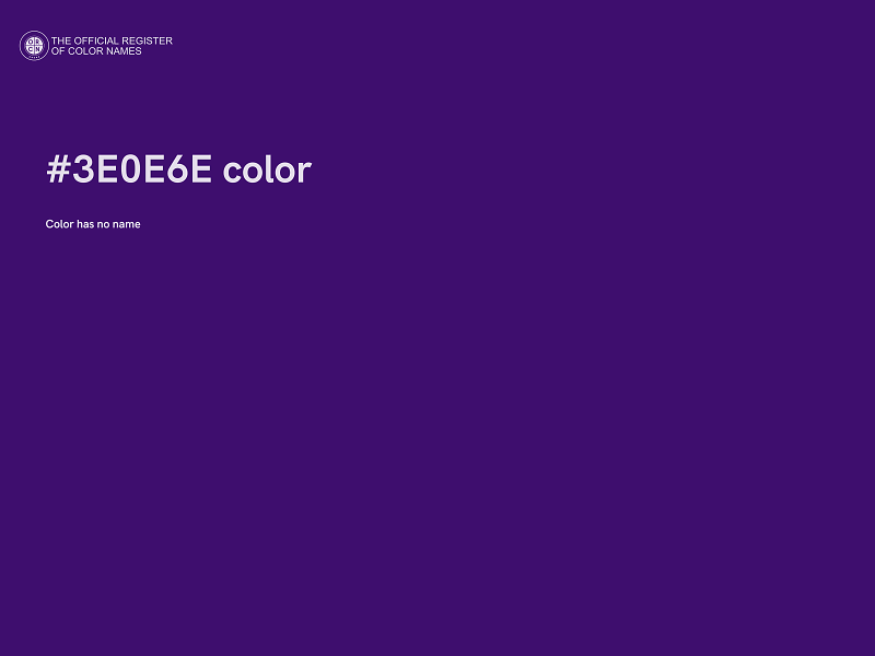 #3E0E6E color image