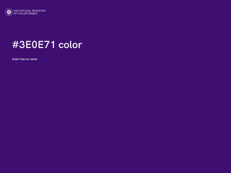 #3E0E71 color image