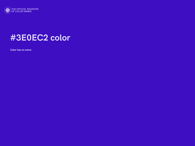 #3E0EC2 color image