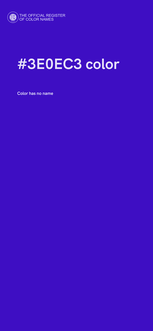 #3E0EC3 color image