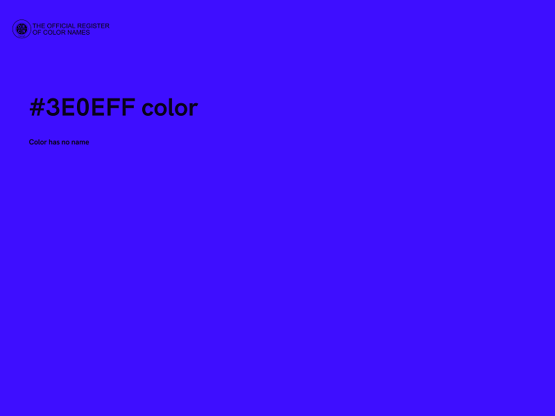 #3E0EFF color image