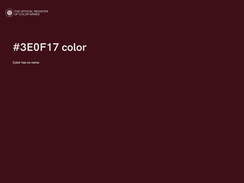 #3E0F17 color image