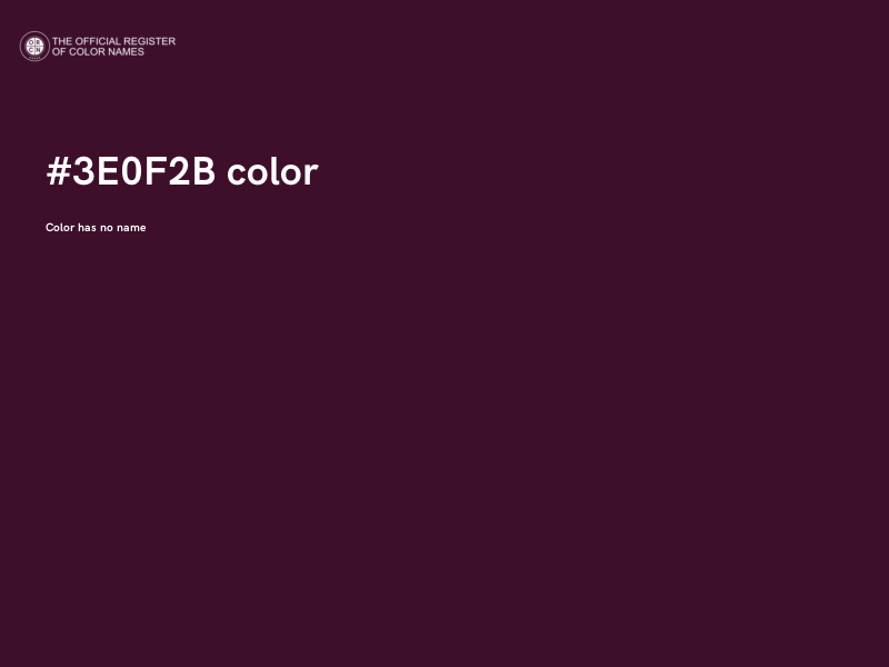 #3E0F2B color image