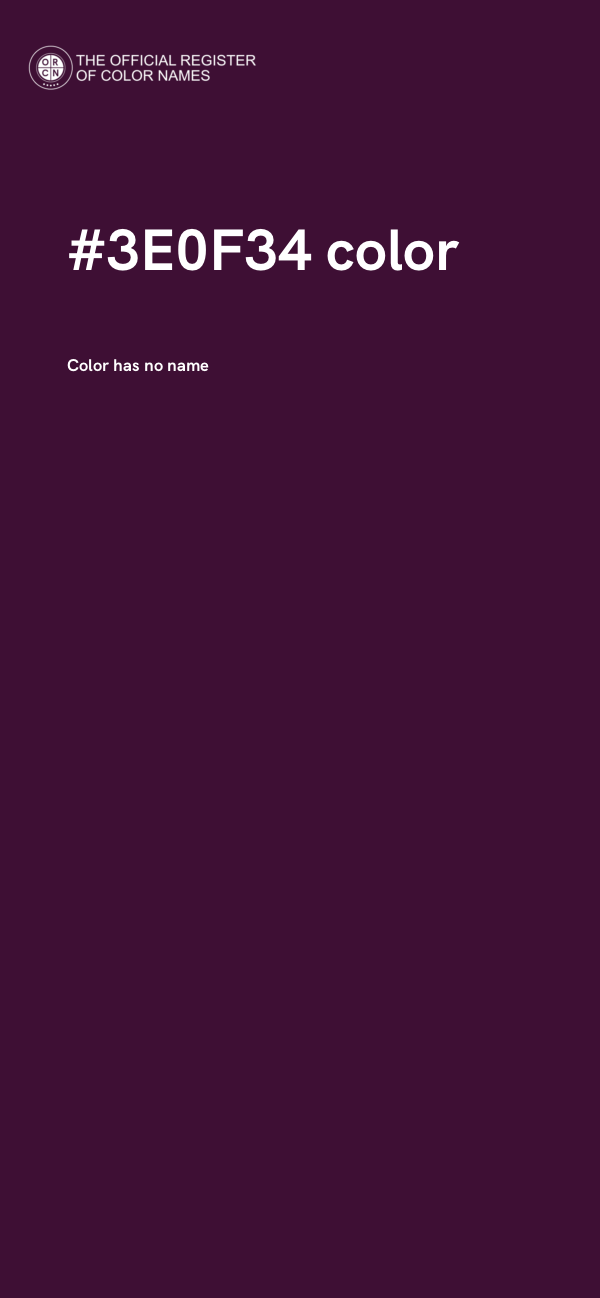 #3E0F34 color image