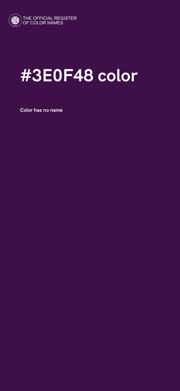 #3E0F48 color image