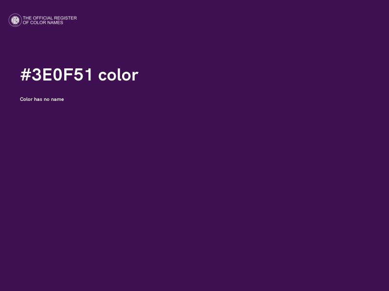 #3E0F51 color image