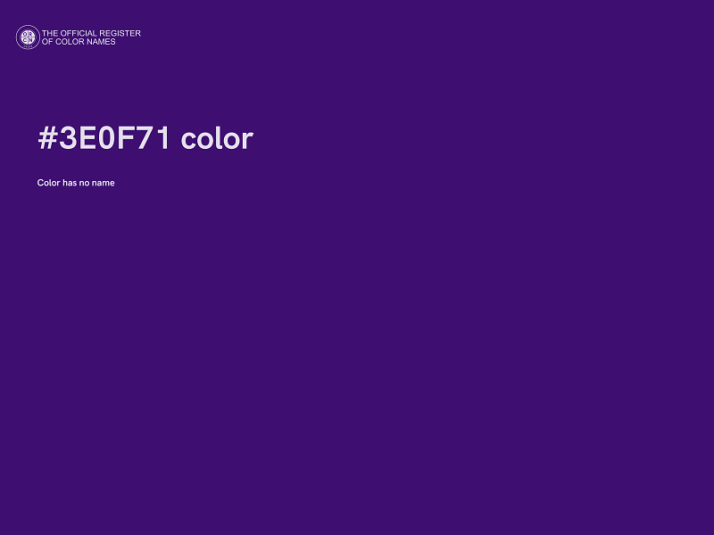 #3E0F71 color image